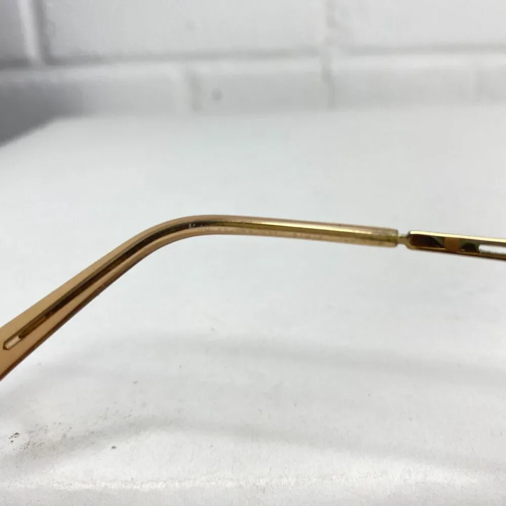 Versace Mod Eyeglasses Sunglasses‎ Frames Gold Rectangular 51[]15 H1974